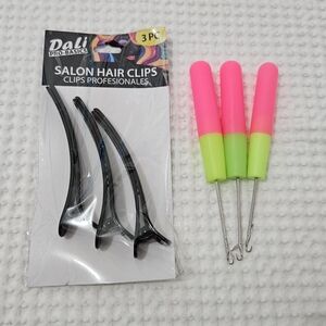 Black Salon Hair Clips